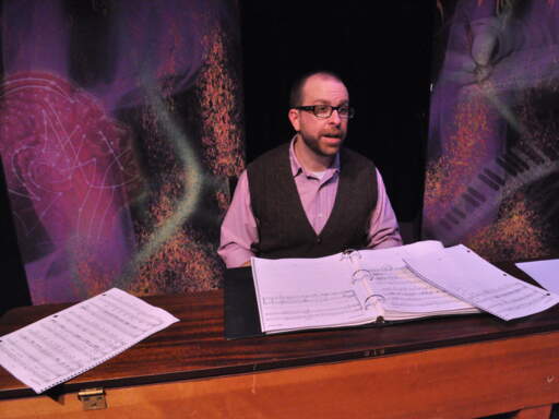 Louis Colaiacovo as Edward Kleban at the piano