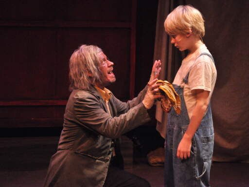 Brian Riggs as Fagin and Adam Kluge as Oliver
