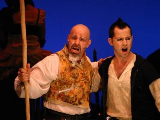  John Fredo as Don Quixote and John N. Kaczorowski as Sancho
