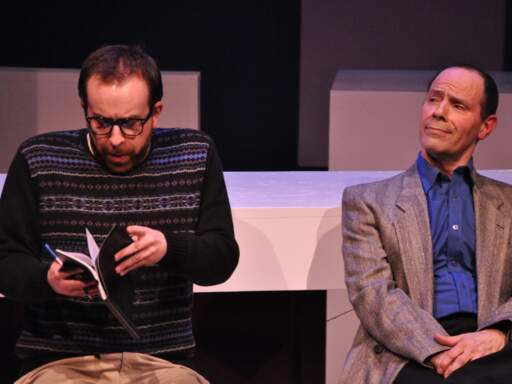 Mendel (Louis Colaiacovo) and Marvin (John Fredo) in Marvin at the Psychiatrist