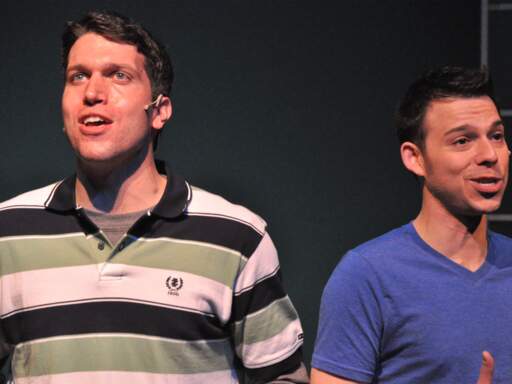 Jeff (Steve Copps) and Hunter (Marc Sacco)