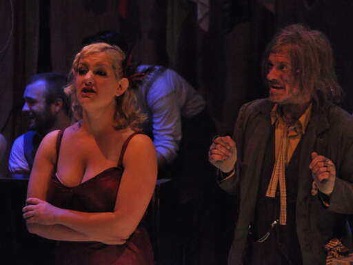 Amy Jakiel as Nancy and Brian Riggs as Fagin