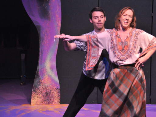Marc Sacco as Michael Bennett and Nancy Sam as Lucy