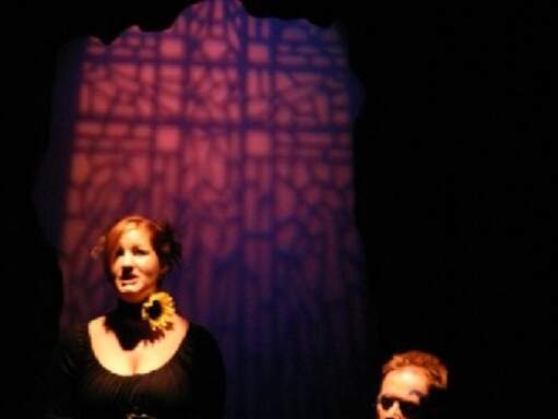 Amy Jakiel as Antonia and Robert &quot;Ernie&quot; Insana as Padre