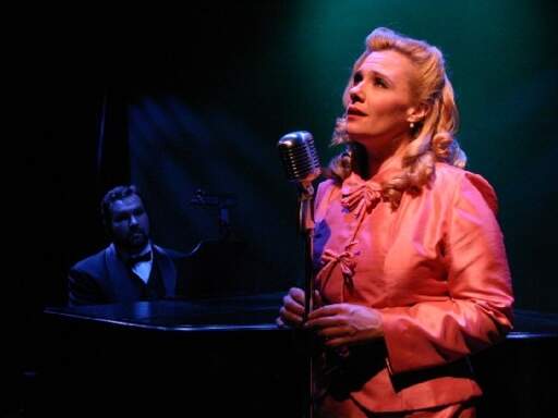 Kathy Weese as Patty Andrews sings &quot;I Love You Much Too Much&quot; with Phil Farugia as Vic Schoen at the piano.